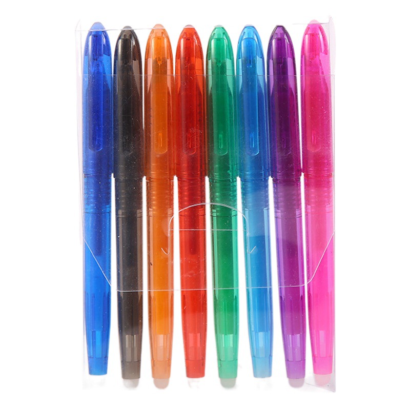 Comercio exterior nuevo control de temperatura borrable gel pen creativo caliente borrable 0,5 color agua pluma personalizable fábrica al por mayor