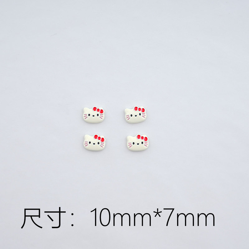 热销卡通动漫可爱KT猫合金diy贴片发夹饰品手机壳洞洞鞋配件批发|undefined