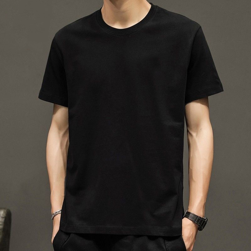 Camiseta de manga corta de cuello redondo de los hombres de la moda nacional Xingshi camiseta delgada de moda corta todo-fósforo ropa superior casual t de los hombres