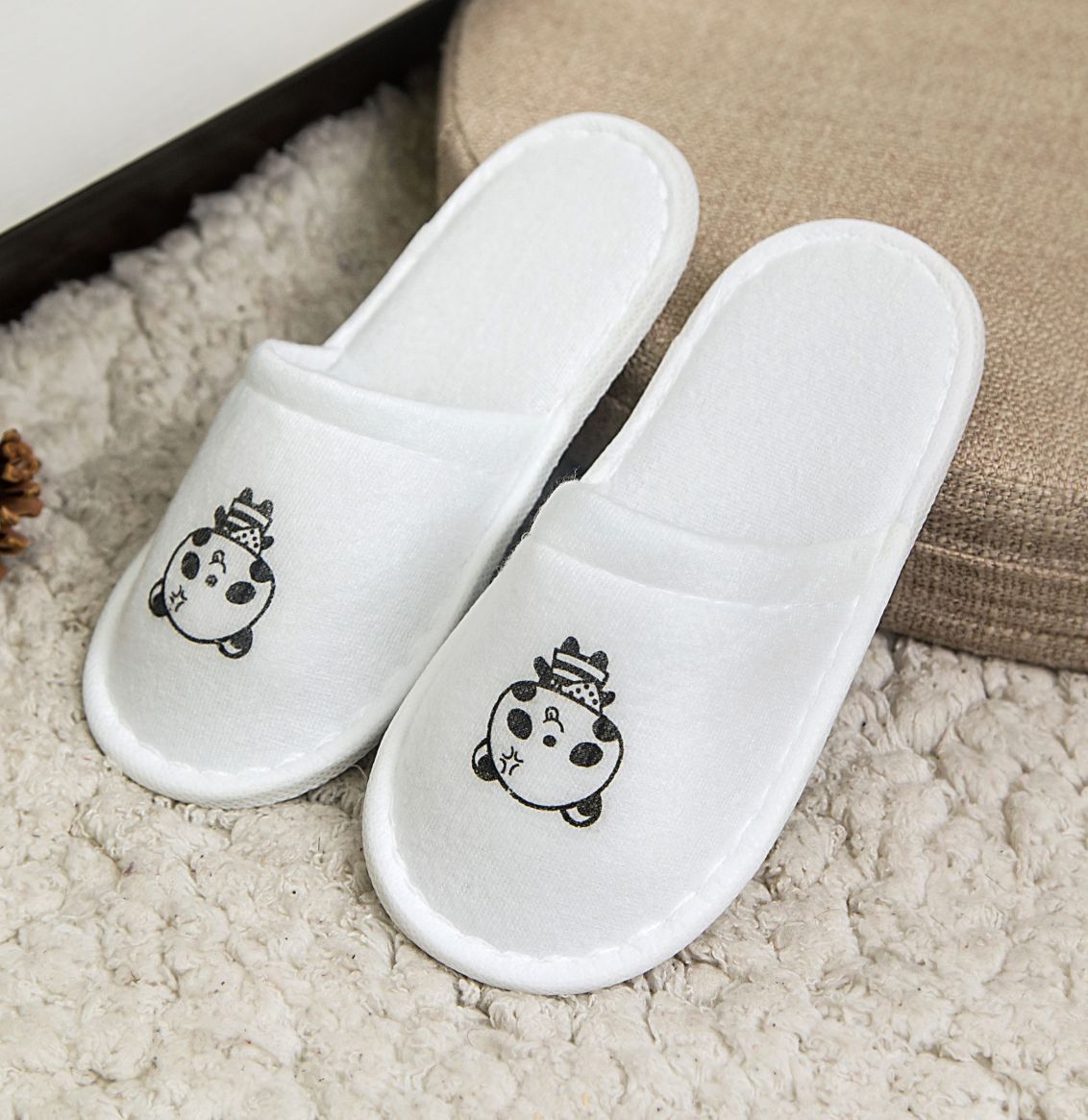 【No. 051】Children’s Plush Panda Style (White Edge)