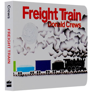 Freight Train English original young enlightenment Train run kaidik Silver Award Wu Minlan picture book