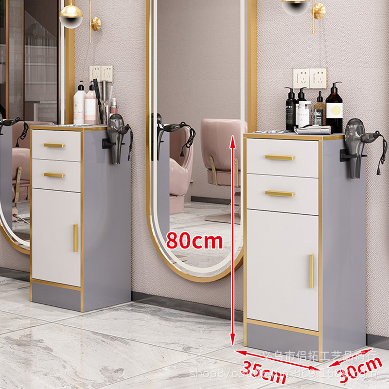 Barbería herramienta gabinete peluquería salón especial peluquería corte de pelo herramienta de gabinete coche salón de belleza herramienta de almacenamiento de mesa con cajón