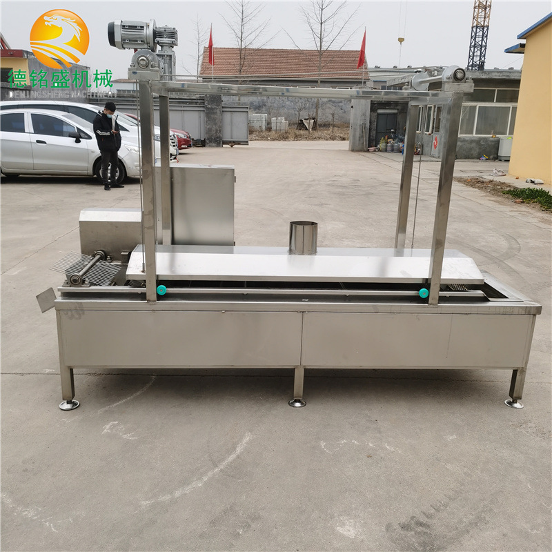 方便清洗的阜城薄脆油炸机 电加热不锈钢脆皮油炸机 面片油炸设备