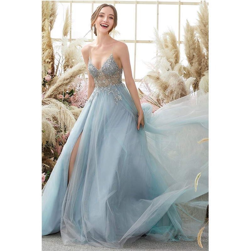 Amazon Europa estación vestido de noche 2026 nuevo cinturón sexy vestido de anfitrión de cena de celebridades