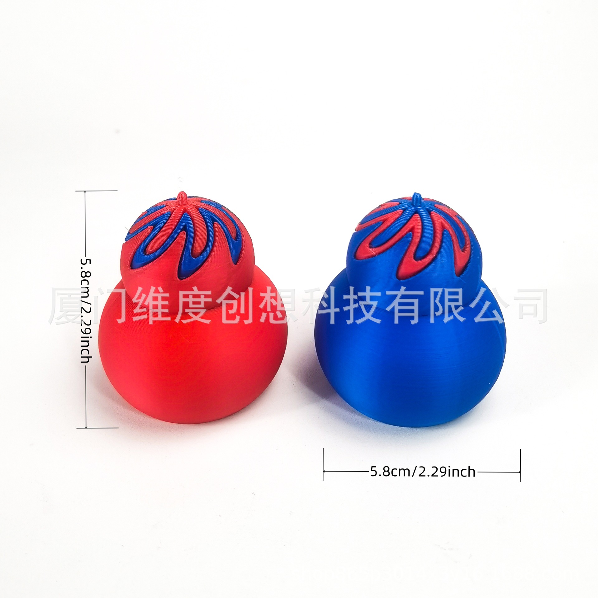 Explosión transfronteriza impresión 3D juguetes descomprimidos 3 en 1 calabaza a través de la espiral empujar el estand de la música artefactos adornos