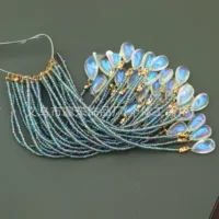 A001 Одиночная цепочка из рисового жемчуга, Суизи, Цепь Xiuhe, веер, древний стиль Hanfu diy, материал для волос, аксессуары для одежды