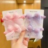 Children's hairgrip with bow, elastic hair accessory, hair rope, wholesale