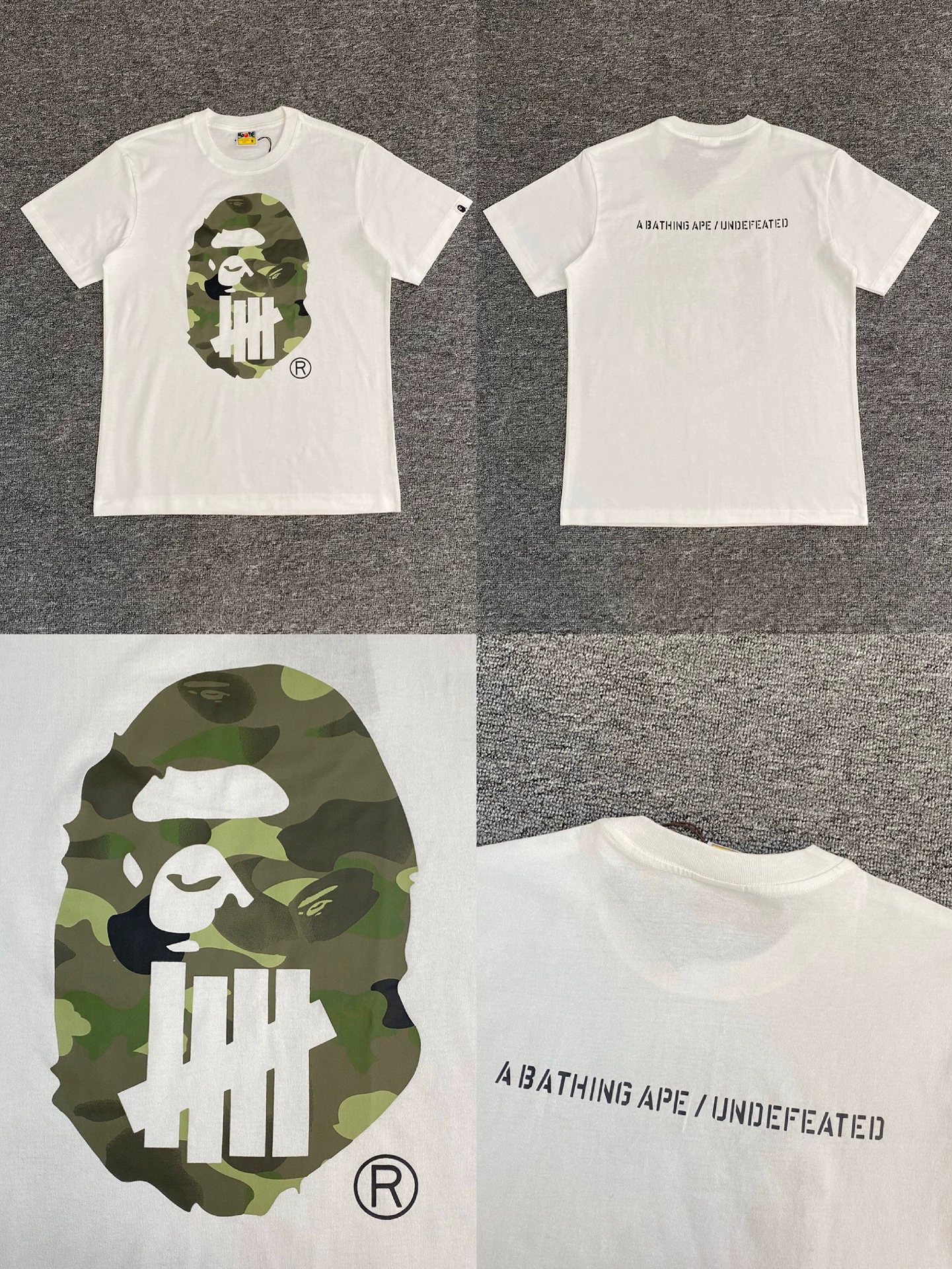 Стильный брендовый топ BAPE с половинными рукавами TEE для мужчин и женщин, камуфляж голова обезьяны, высокого уровня, свободный крой, короткий рукав
