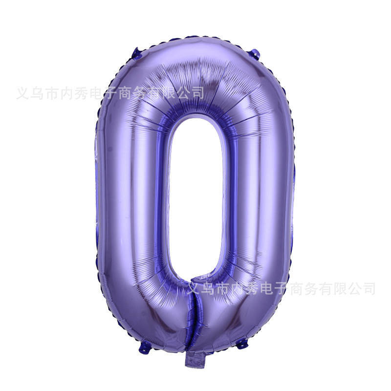 Versión americana verde digital flotante vacío globo de película de aluminio 32 pulgadas oro medio globo digital 34 pulgadas globo decoración al por mayor