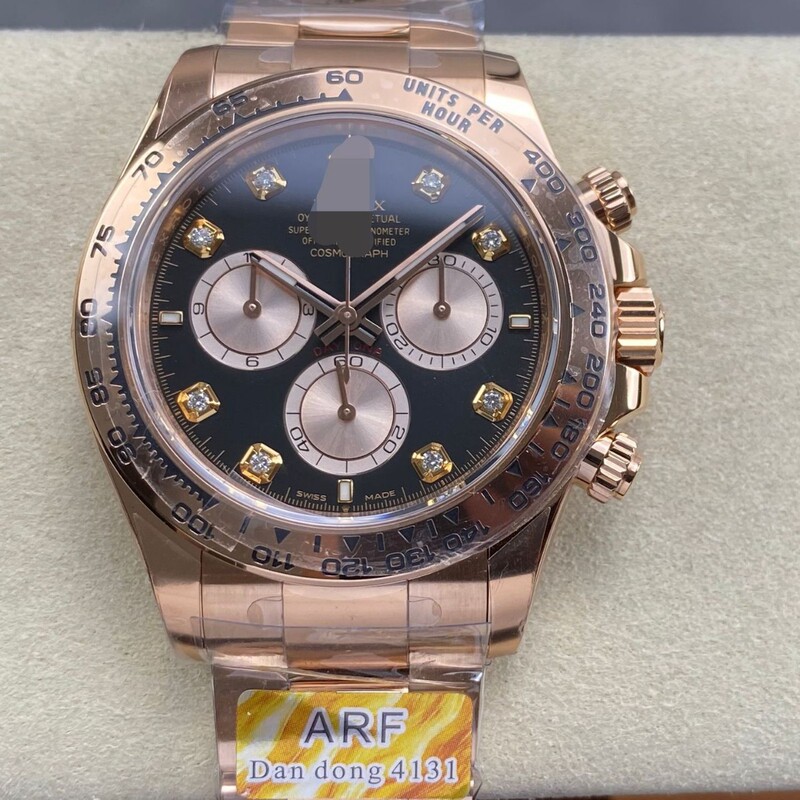 Arf Factory's New Daytona Multi-Function Panda Di 4131 Rose Gold Chronograph High-End Mechanical Men's Watch