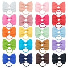 髪を傷つけない子供用ヘアゴムバンド、プリンセスヘアロープ、シンプルでかわいいリボン、女の子用ヘアアクセサリーセット
