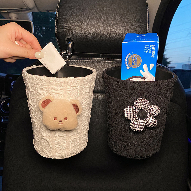 Car Trash Can Creative Multi-functional Hanging Cartoon Cute Car Storage Bucket Umbrella Storage Bucket Rear Car Trash Can Creative Multi-functional Hanging Cartoon Cute Car Storage Bucket Umbrella Storage Bucket Rear