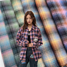 全棉磨毛格子布