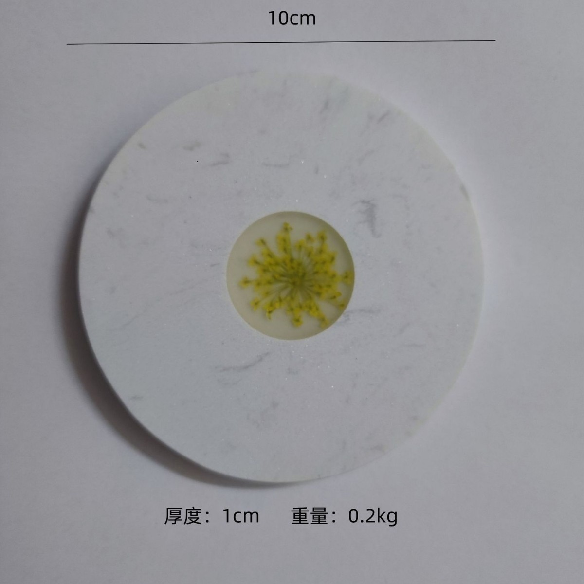 중앙에 노란 꽃