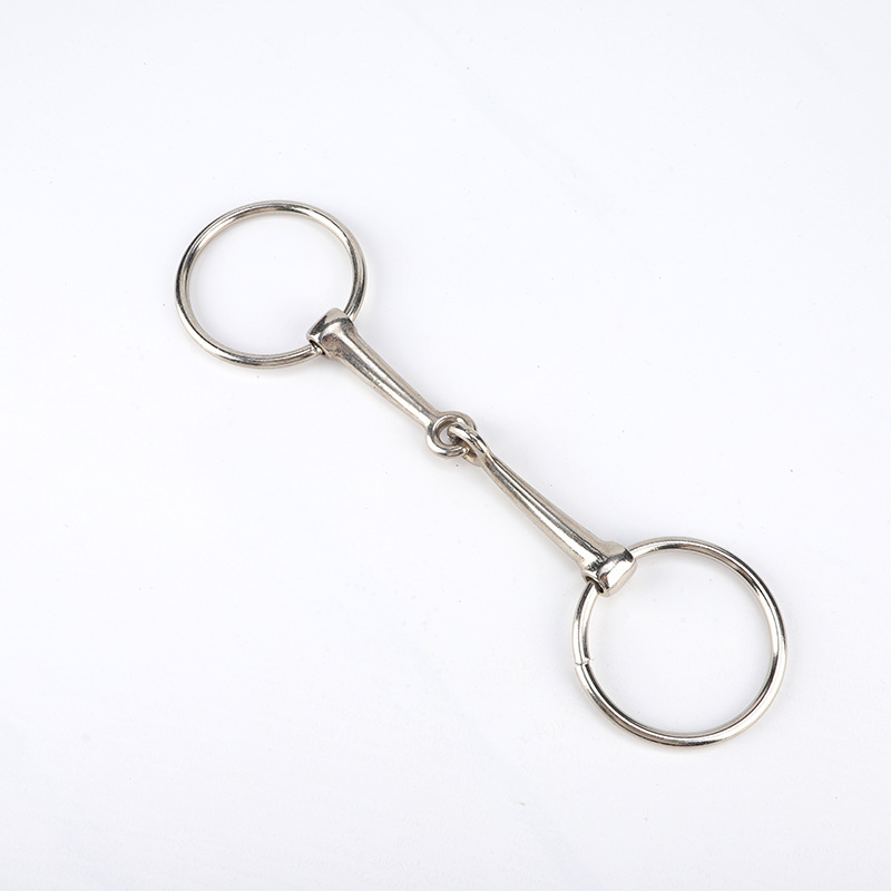 马具不锈钢马嚼子 12.5cm马口衔铁 厂家供应马术用品电镀马衔