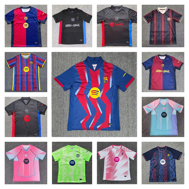 เสื้อฟุตบอลสโมสรบาร์เซโลน่า รุ่นแฟนบอล ฤดูกาล 25-26 สำหรับการค้าข้ามพรมแดน รุ่น T24/25