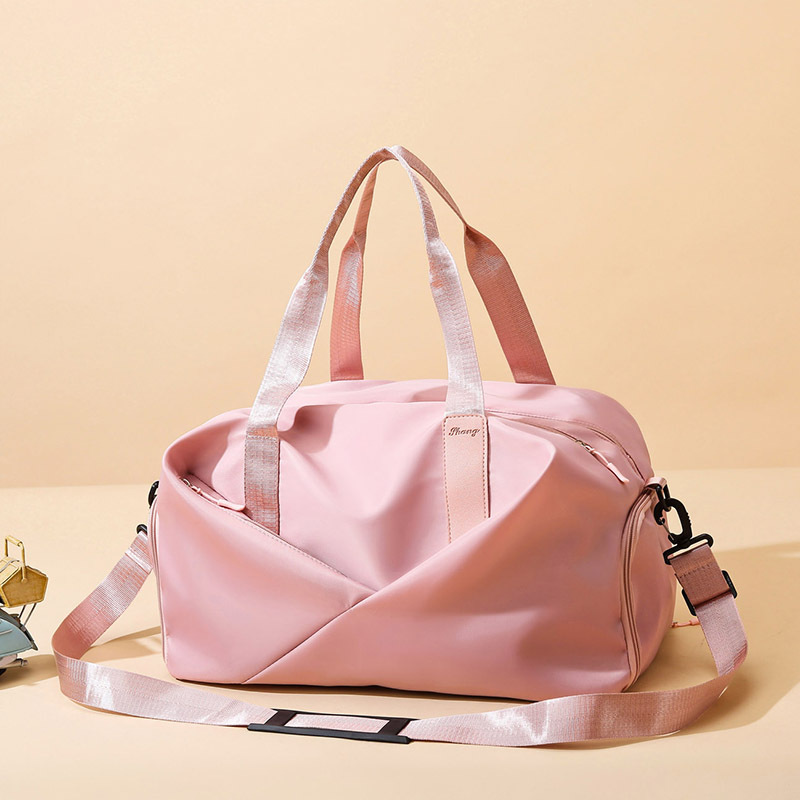 Bolsa de viaje de gran capacidad para mujeres bolsas de equipaje de viaje corto para hombres bolsas de viaje portátiles ligeras separación seca y húmeda bolsa deportiva de fitness