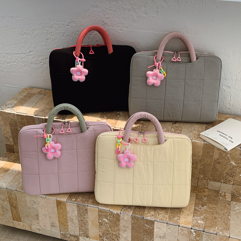 Computer Bag Korean Style Fresh and Simple Laptop Bag for Female Office Workers Commuting Tablet iPad Storage Handbag