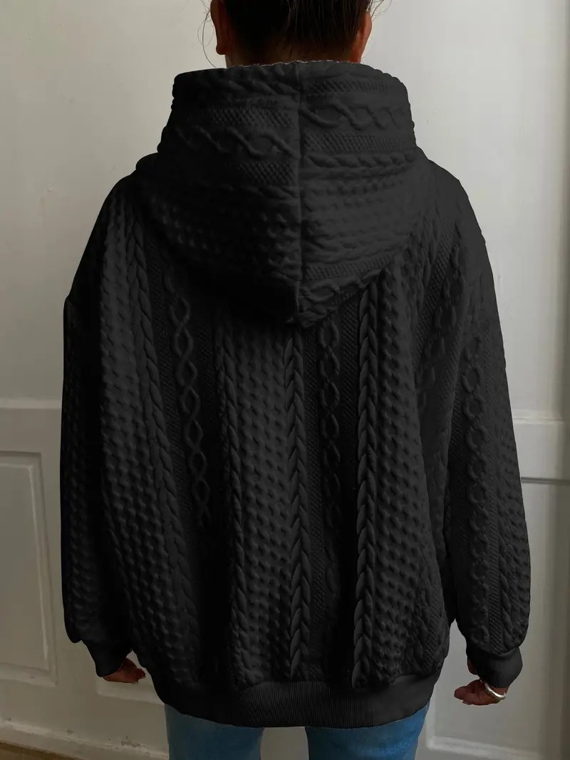 630g Weight Long Sleeve Sleeve Length Pullovers Placket Type Regular Sleeve Sleeve Type Spandex, Polyester Fabric Type Long Top Length Hoodie Tops Type Holiday, Daily Occasion Hooded Neckline Regular Fit Fit Type Solid Color Pattern Spring, Autumn Season Women's Gender Pocket Design Casual, Streetwear Style Women's Hoodies Long Sleeve Pocket Casual Streetwear Solid Color 6