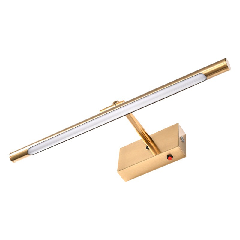 Lámpara frontal de espejo simple transfronteriza sin necesidad de tirar de alambre lámpara de gabinete de espejo control remoto lámpara de pared brillante de tres colores con un solo clic lámpara de dormitorio