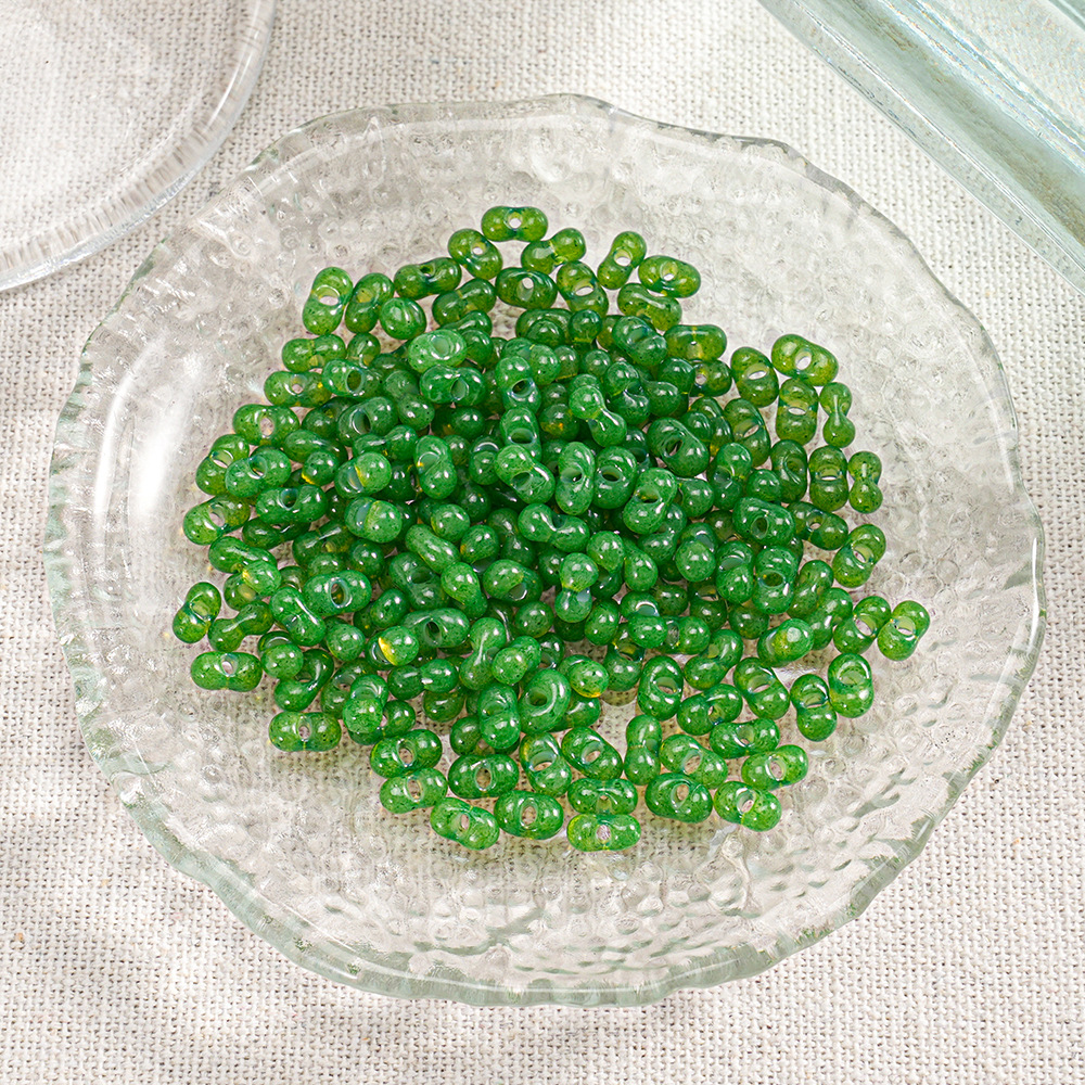 【400 piezas 2 botellas】Cuentas Xiaozi, cuentas sueltas, cuentas para pulseras, material para cuentas, cuentas espaciadoras de 3 mm, accesorios para cadena de teléfono DIY