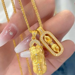 韋雪の同じタイプの銅の金メッキのネックレス