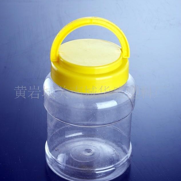 厂家供应1100ml塑料罐 PET塑料食品罐食品透明塑料瓶花茶零食罐