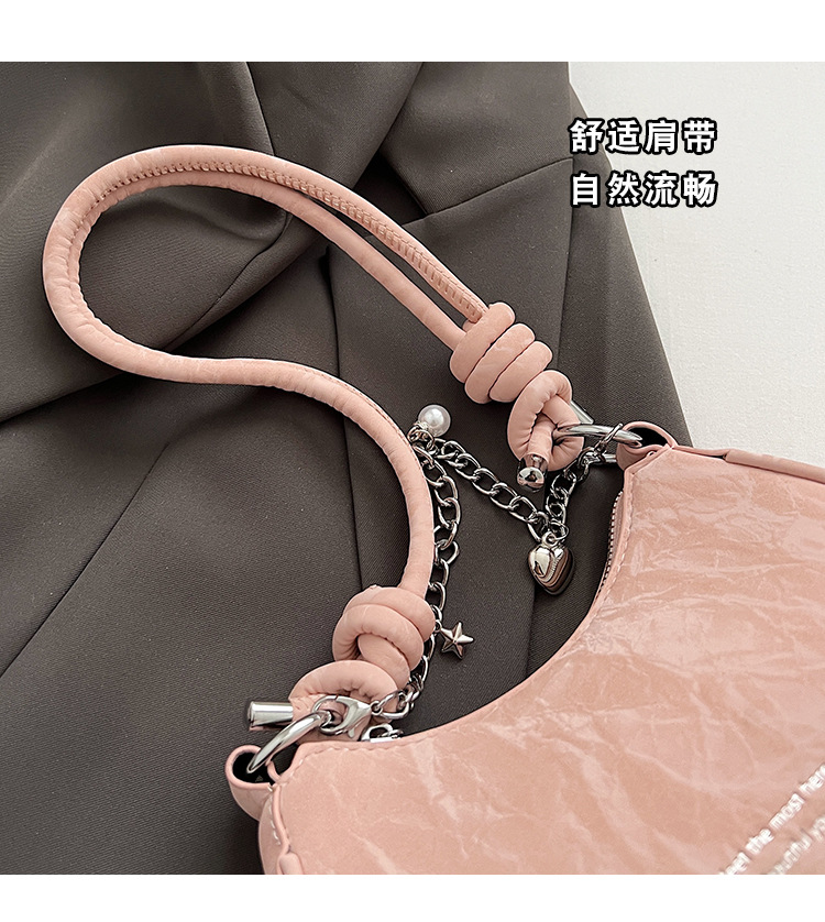A stylish and stylish small handbag for ladies in 2025, a versatile and fashionable crossbody bag, a niche single-shoulder underarm bag for summer Specification drawing