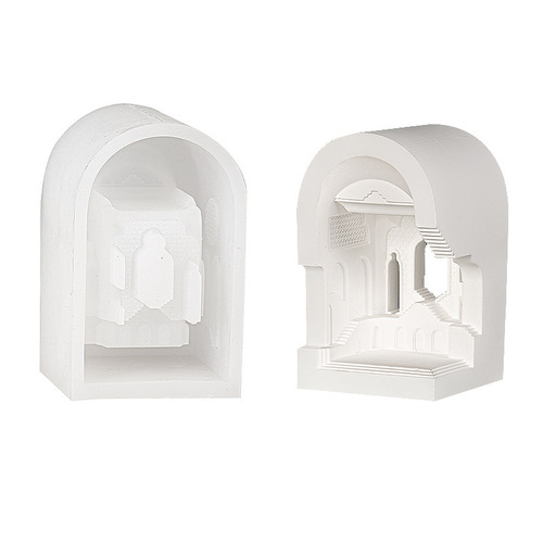 Sanxin DIY Ancient Roman Palace Chocolate Silicone Mold Handmade European Castle Cake Baking Tool