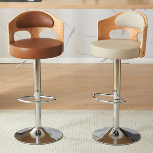 J8 Home Bar Chair Simple High Stool Bar Stool Bar High Chair Accessible Luxury Bar Chair Adjustable Back Chair G3