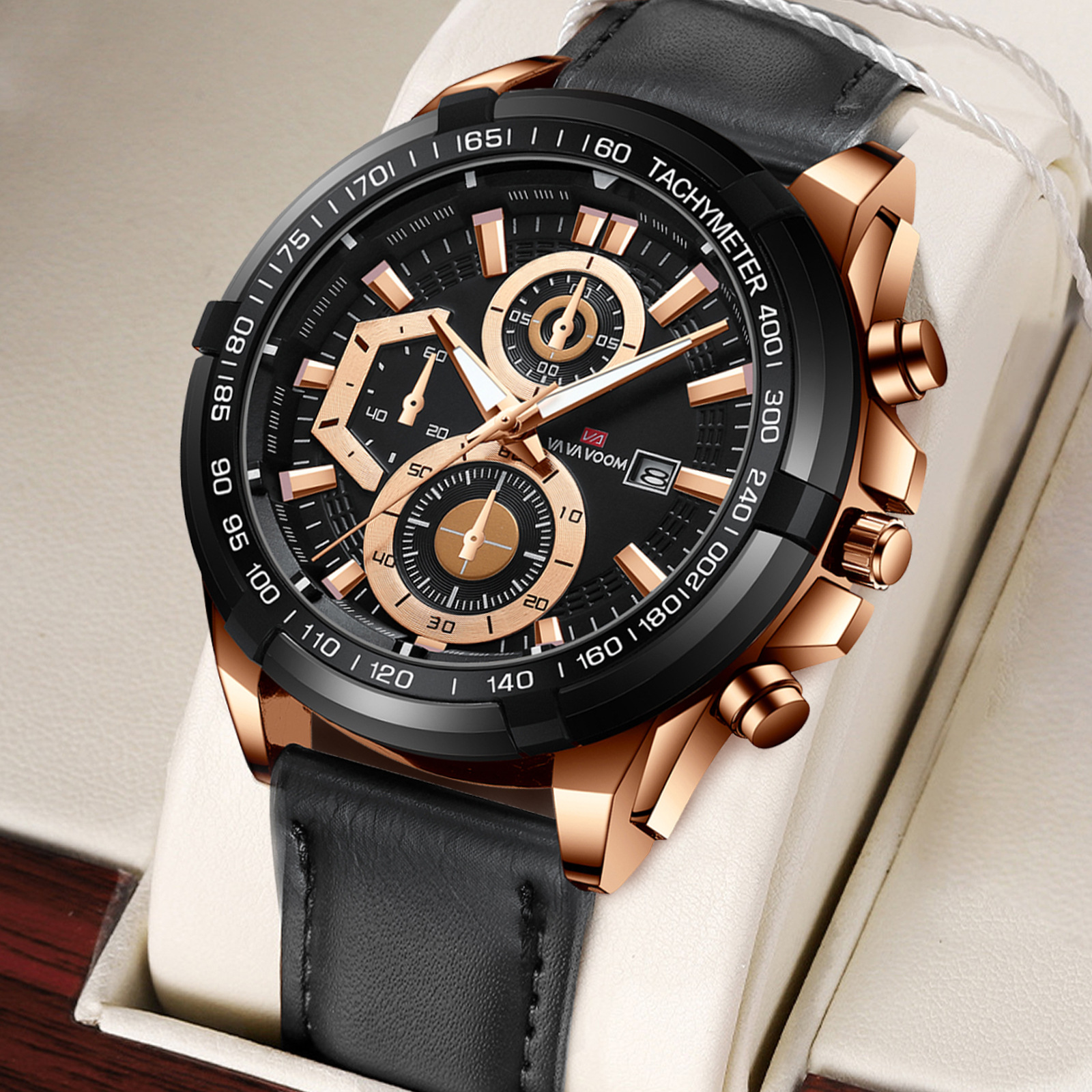 Piel de camarón Reloj deportivo multifuncional para hombre Reloj de cuarzo de moda para hombre Reloj de correa de acero impermeable