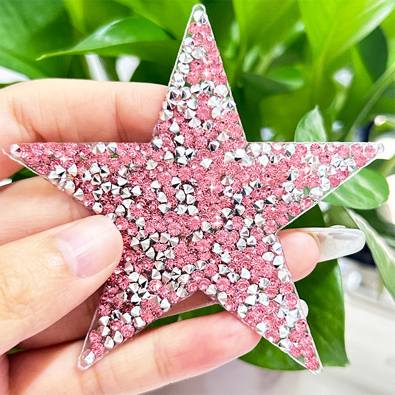 Estrella de cinco puntas rosa de 8 * 8 cm