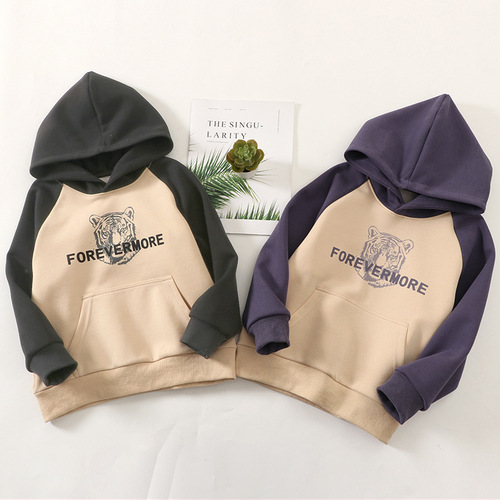 Children's Hooded Sweatshirt Spring and Autumn Korean Version Baby Top for Boys and Girls Casual Stylish Parent-Child Sweatshirt for Adults