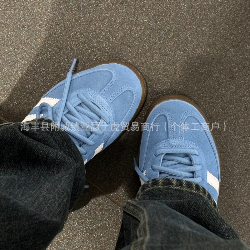 Putian Pure Original Training Shoes Spezial White and Blue Adidas Training Shoes Wear-Resistant, Non-Slip, Comfortable Retro Low-Cut Sneakers Putian Pure Original Training Shoes Spezial White and Blue Adidas Training Shoes Wear-Resistant, Non-Slip, Comfortable Retro Low-Cut Sneakers