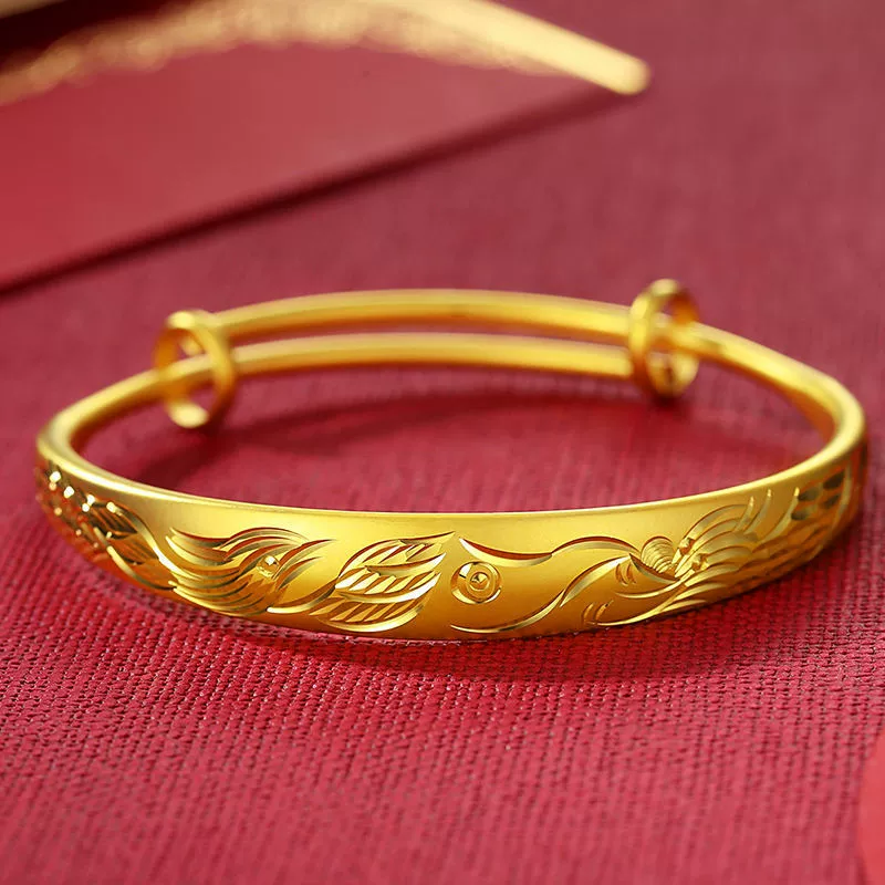 Golden adjustable fashionable gold bracelet, wholesale