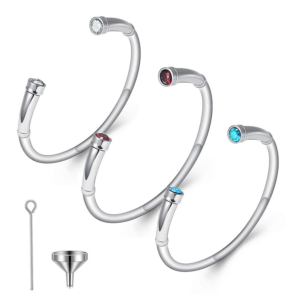 Трансграничный горячий продавать европейский и американский модный браслет из титановой стали с двенадцатью днём рождения Каменный памятный браслет для родственников домашних животных