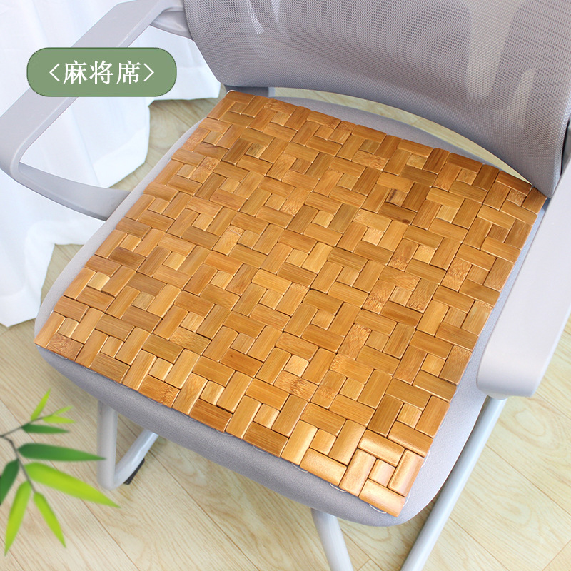 Car Seat Cushion Bamboo Mat Summer Cooling Pad Single Piece for Truck and Car Breathable Bamboo Mat Universal