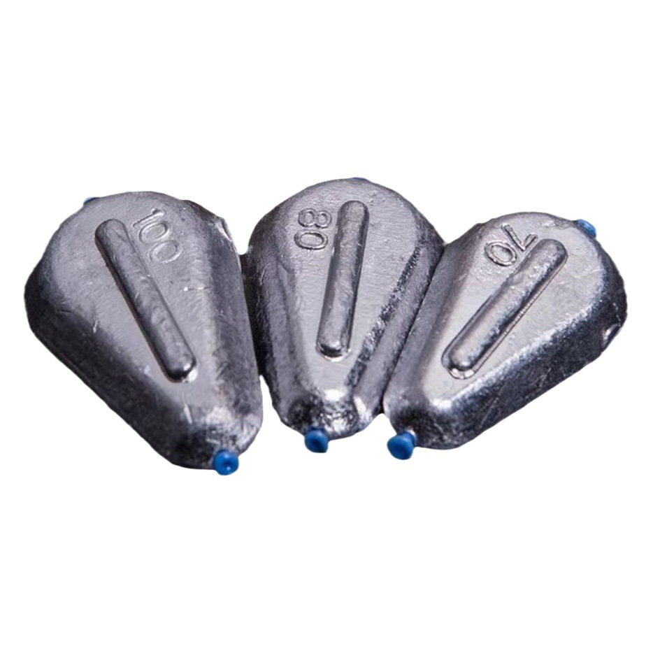 Plastic Heart Heart Heart lead pendant sea Rod throwing Rod lead pendant fishing sea rod string hook drop-type lead pendant fishing gear wholesale