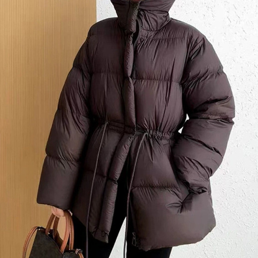 Puff down Jacket for Women, New Winter Style, Short Loose-Fitting Duck down Hooded Warm Coat, Wholesale High Quality