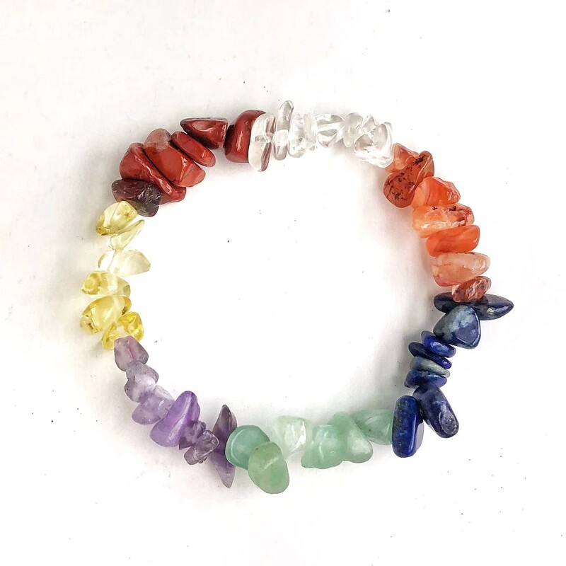 Crystal Gravel Bracelet Amethyst Irregular Personalized Beads Turquoise Amethyst Green Aventurine Red Agate Rose Quartz