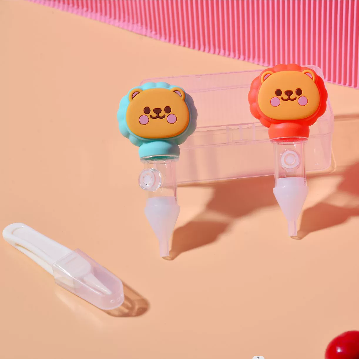 Детский носовой всасывающий Детский носовой Бугер Очиститель для новорожденных и маленьких детей Чистящая назальная пробка Всасывающий носовой Бугер, содержащий коробку из полипропилена