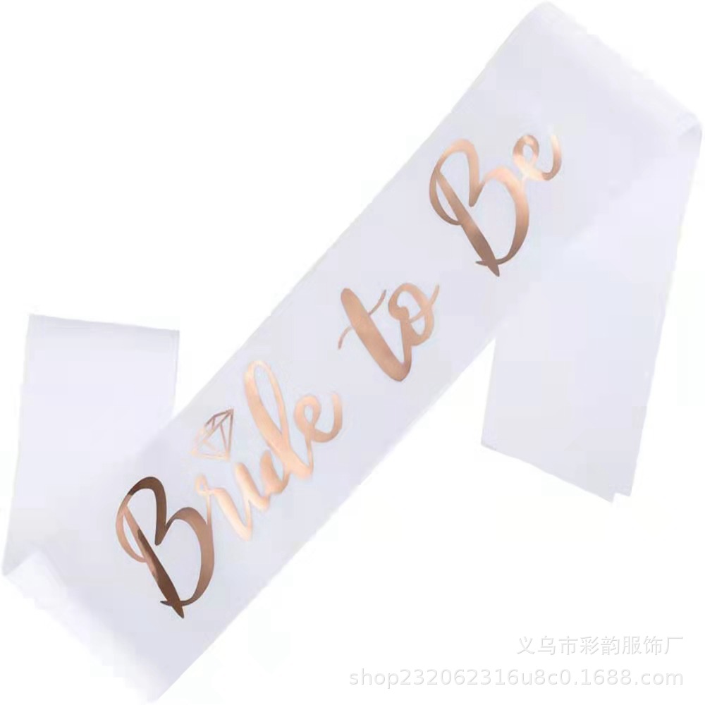 Bride to be Bride Shoulderband Bride to be Black