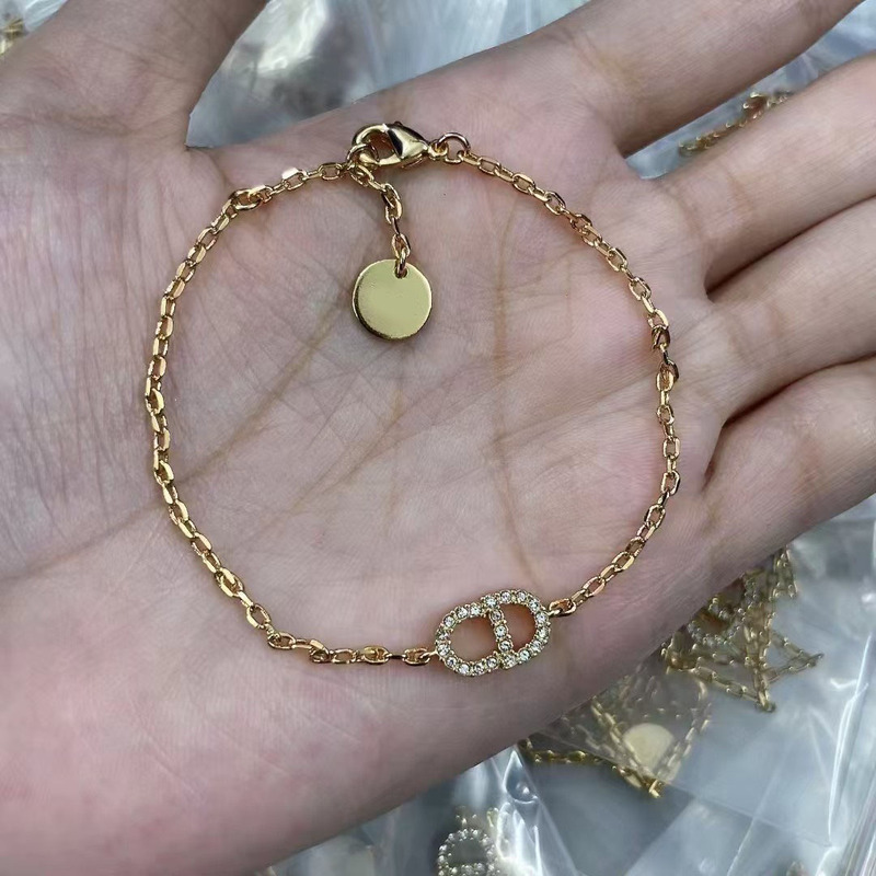 Dijia Cd New Pearl Diamond Bracelet Set, High-End, Versatile, Elegant, Simple and Compact Bracelet Wholesale