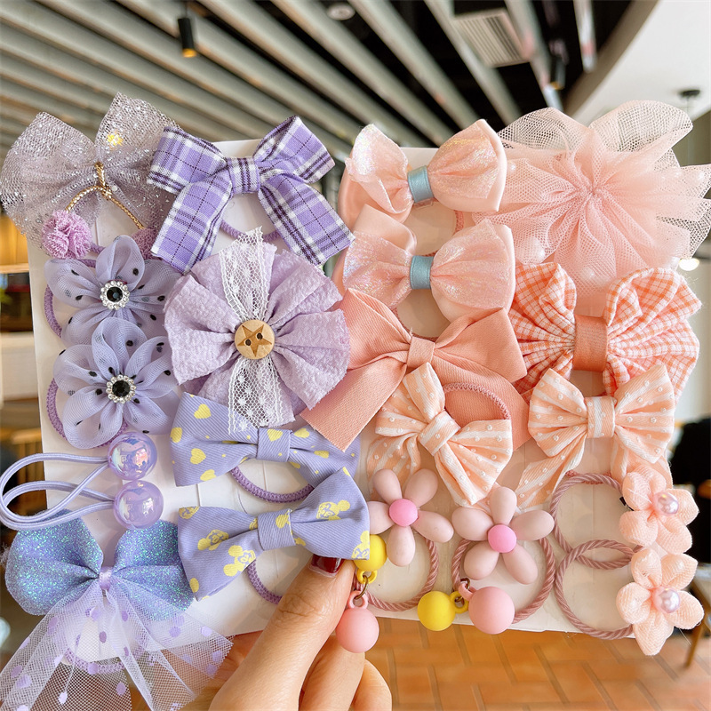 La banda de goma para niños no duele el cabello lazo elástico del pelo cuerda banda de goma para niñas banda de pelo de flores celebridad de Internet nuevos accesorios para el cabello de princesa
