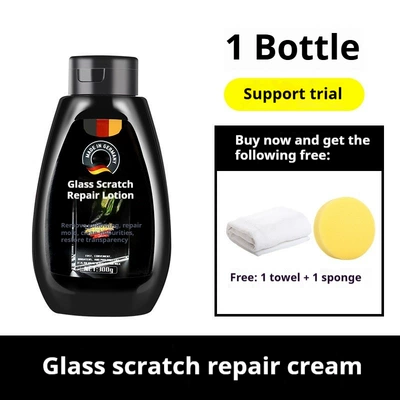 Cross-Border Special Supply of Glass Scratch Removal Polish for Home Countertops, Doors, Windows, Car Windows, and Windshields (Auto glass repair liquid) - glass-scratch-repair-lotion-1-bottle