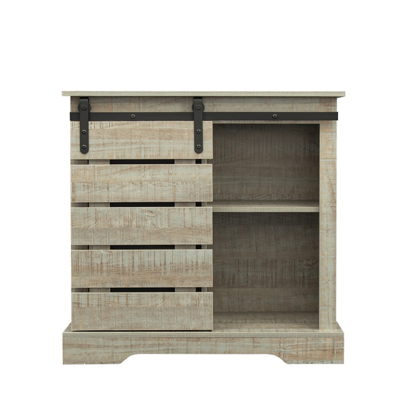 Sala de estar simple gabinete armario multifuncional pared gabinete de almacenamiento multi-capa retro cajón pecho de cajones