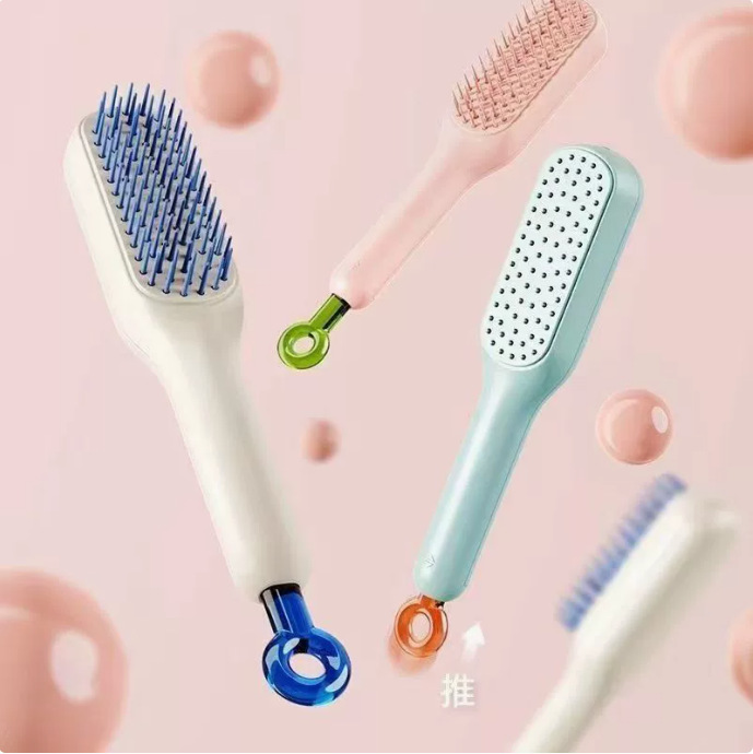 伸缩按摩梳魔法梳头发头皮清理不伤发美发梳子家用防静电顺发梳子|undefined