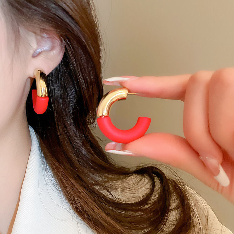 Aguja de plata, arco de circón, pendientes geométricos de perlas, pendientes de diseño de temperamento de nicho, pendientes de lujo ligero, pendientes de alta gama, mujeres