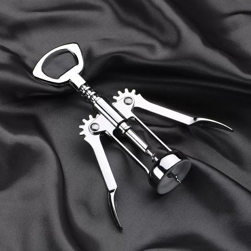 Stainless steel wine bottle opener multi-functional wine opener high-end household steel corkscrew bottle opener key opener