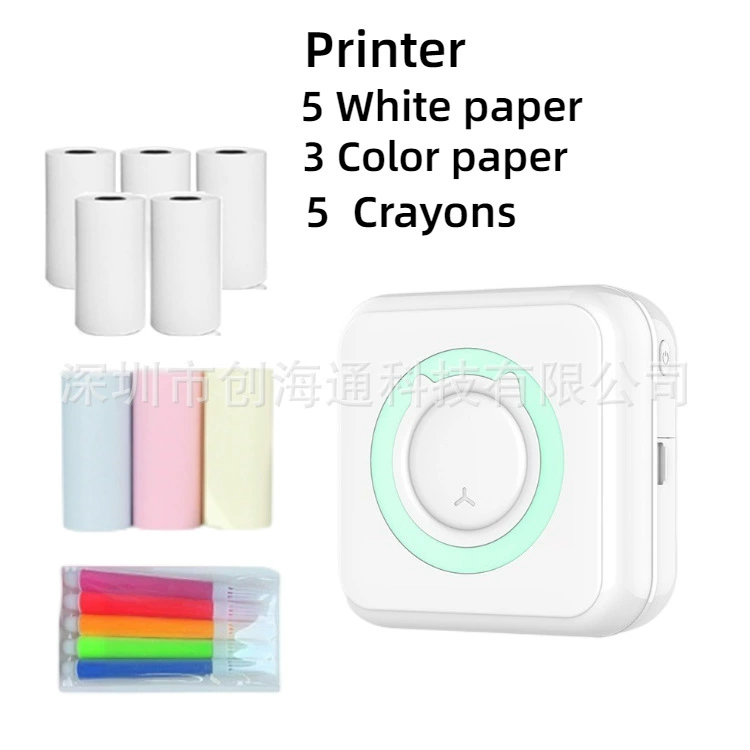 #Portable Mini Printer Portable Wireless Thermal Photo Printer Pocket Student Mini